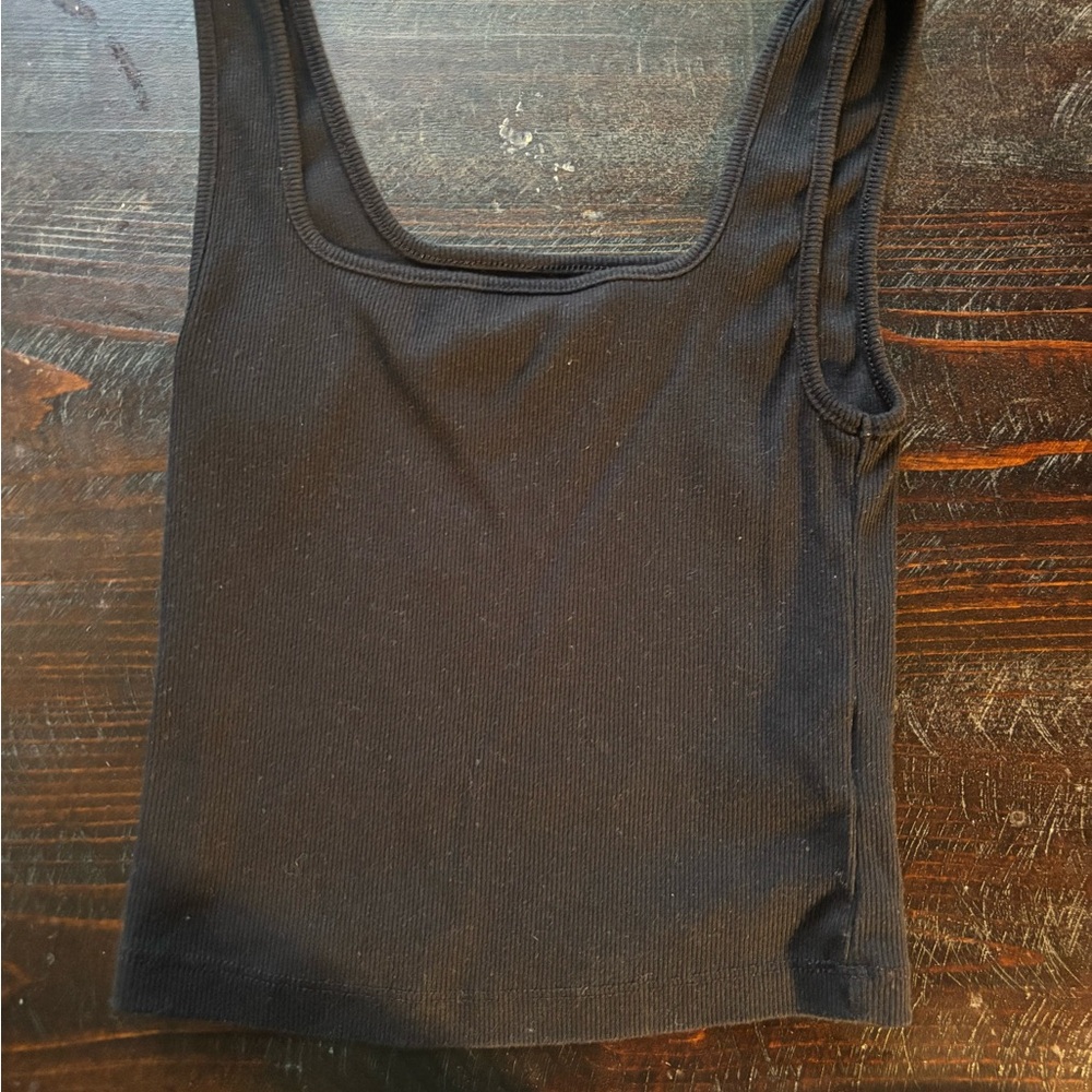 Old Navy Black Fitted Tank Top